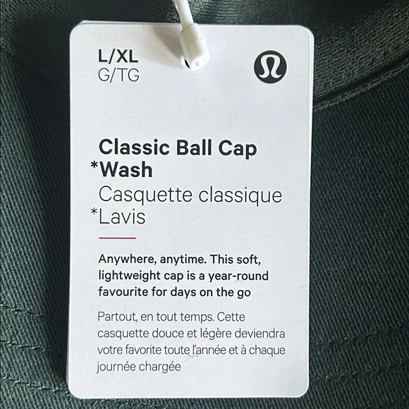🆕 LULULEMON Classic Ball Cap *Wash Rainforest Green NWT Size L/XL - Picture 11 of 16